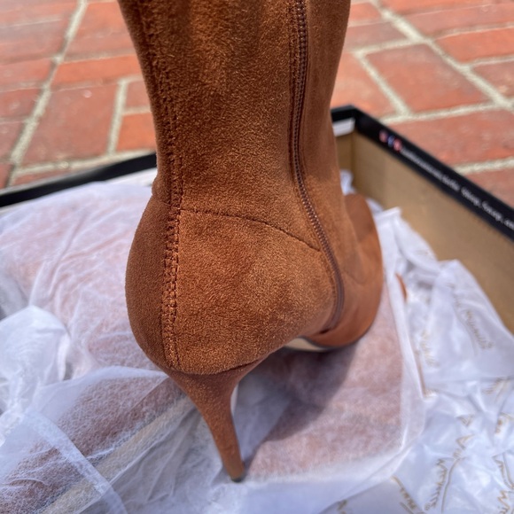 Camel thigh high boots - Picture 3 of 3